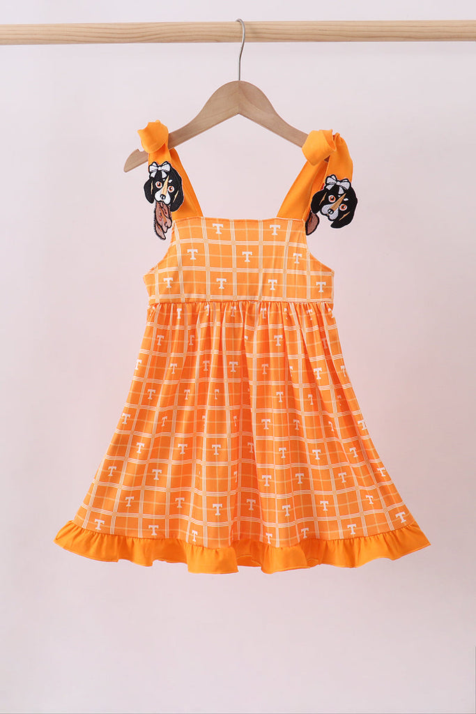 orange and black plaid dress Orange Plaid Greta Dress Retrolicious