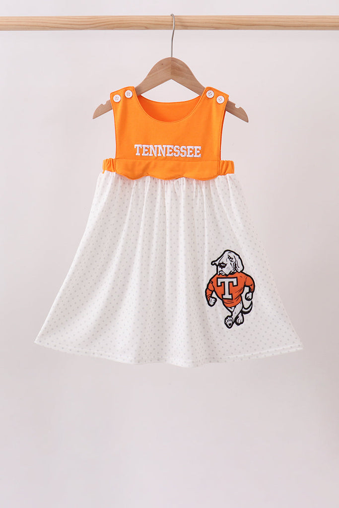 Orange Tennessee Applique Dress 12 Months