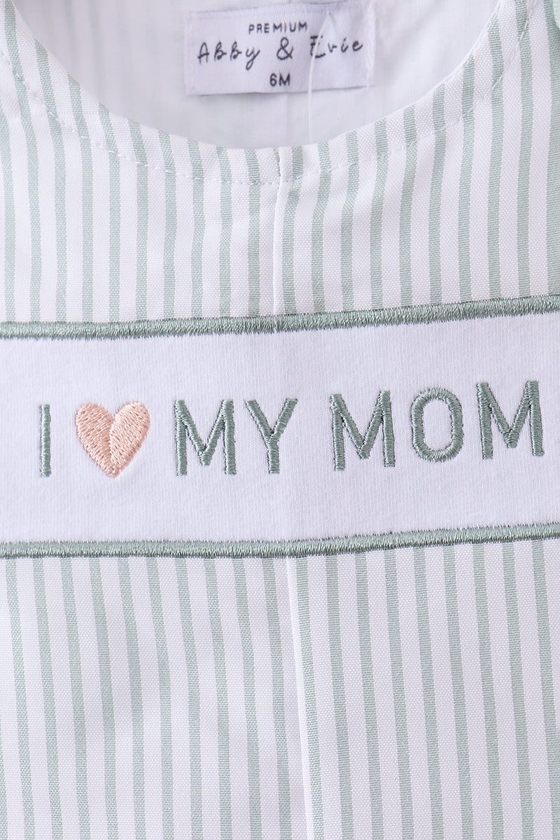 Blue stripe I love my mom jonjon