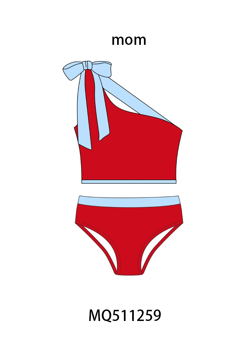 Red 2pc mom&me swimsuit