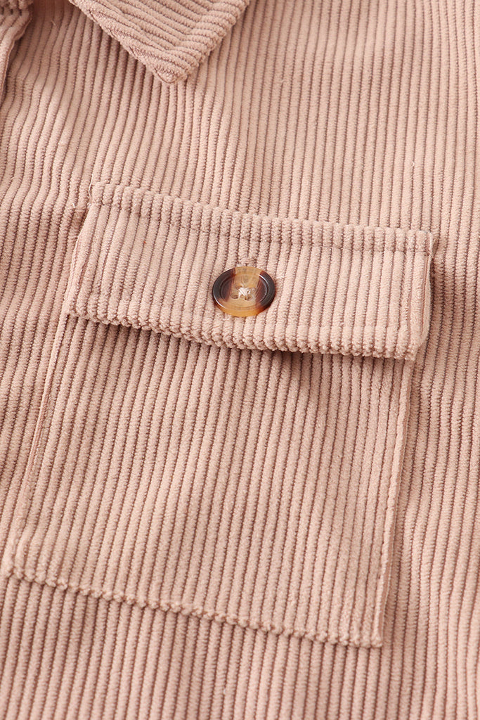 Beige button down boy shirt