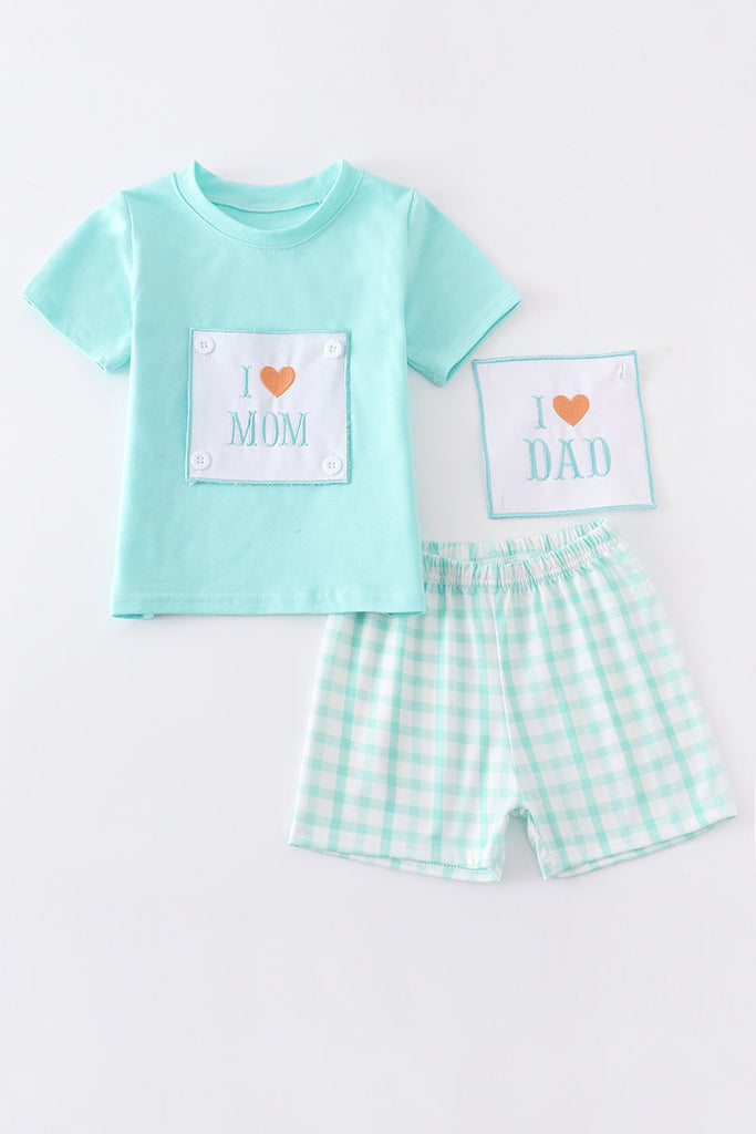Mint love mommy love daddy interchangeable embroidery set