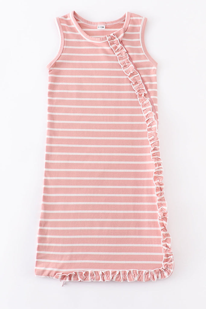 Pink baby sleep sack wearable blanket