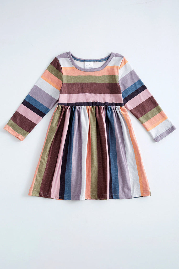 Multicolor stripe dress