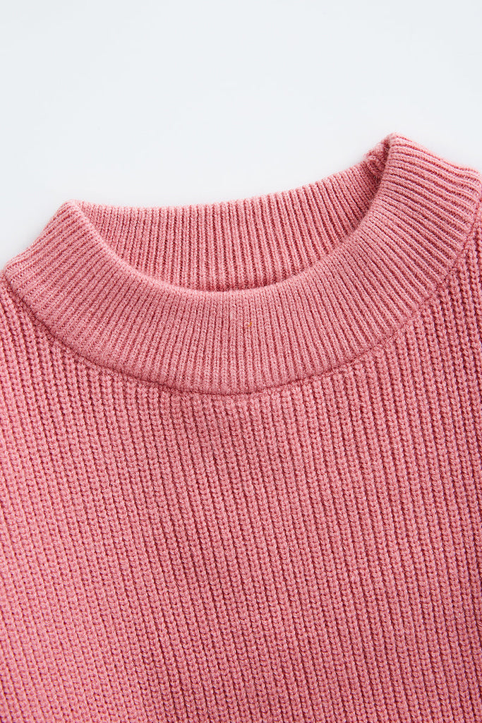 Bubblegum pink pull over sweater