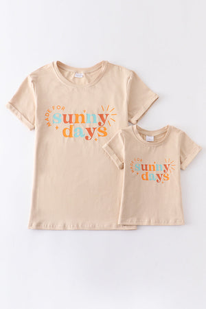 Beige "sunny days" top mommy&me